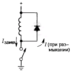 Схема защиты от &laquo;Индуктивного броска&raquo;